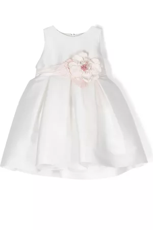 Mimilù Skirts - Floral-appliqué full-skirt dress