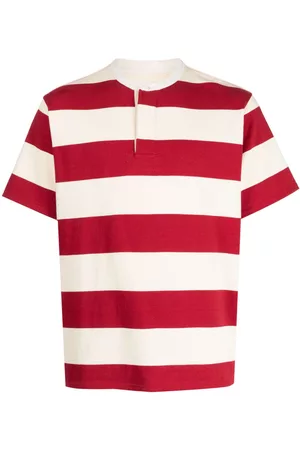 YMC Men Sweatshirts - Merve striped cotton rugby sweatshirt