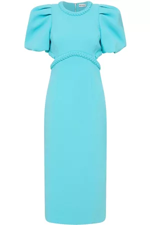 Rebecca Vallance Women Party Dresses - Michelle puff-sleeve midi dress
