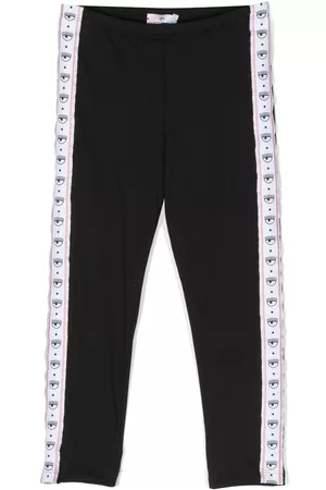 Chiara Ferragni Girls Leggings - Logo-embellished stretch-cotton leggings