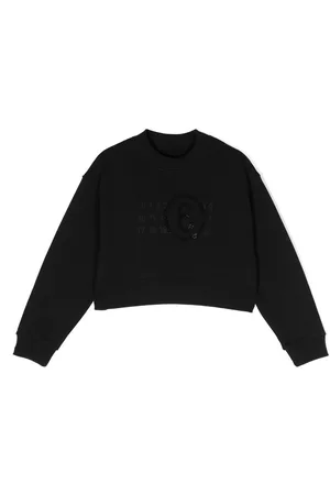 Maison Margiela Numerical print cropped sweatshirt