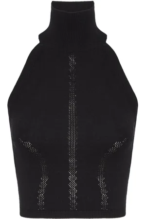 RTA High-neck crop top