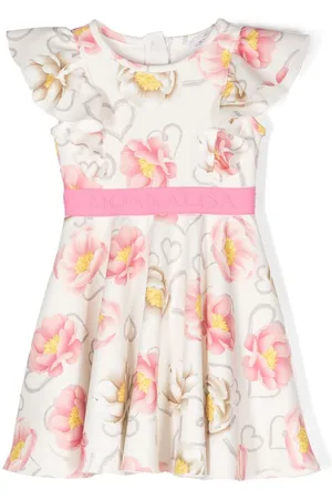 MONNALISA Logo-waistband dress