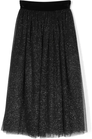 MONNALISA Pleated tulle skirt