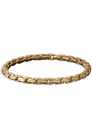 David Yurman 18kt yellow Fluted chain bracelet (5mm)