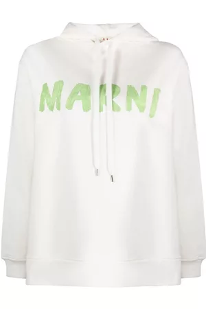 Marni Logo-print cotton hoodie