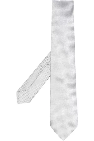 BARBA Men Bow Ties - Geometric-print silk tie