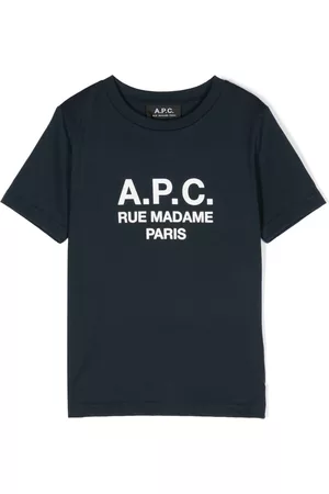 A.P.C. KIDS Boys Short Sleeve - Logo-print cotton T-shirt