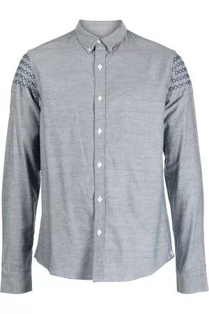 PRIVATE STOCK Embroidered-detail linen shirt
