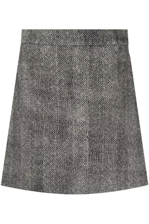 Fabiana Filippi Herringbone A-line miniskirt
