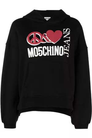 Moschino Logo print oversized hoodie