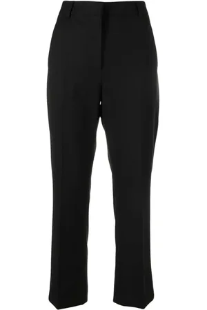 Moschino Virgin wool-blend cropped trousers
