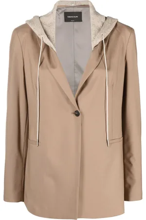 Fabiana Filippi Hooded single-breasted blazer