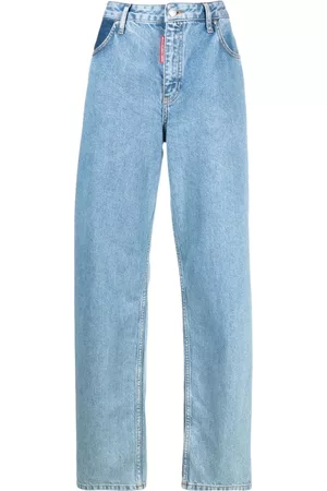 Moschino High-waisted wide-leg jeans