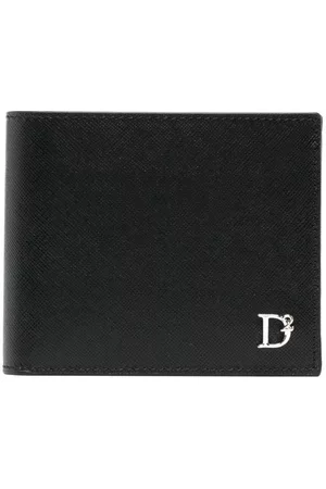 Dsquared2 Men Wallets - Logo-plaque leather bi-fold wallet