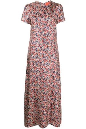La DoubleJ Women Printed Dresses - Floral-print T-shirt swing dress