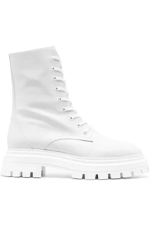 Stuart Weitzman Women Lace-up Boots - Leather lace-up boots