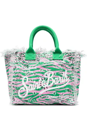 MC2 SAINT BARTH Women Handbags - Vanity Bandanna-print cotton beach bag