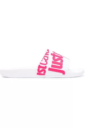 Roberto Cavalli Women Slips - Logo-embossed slip-on slides
