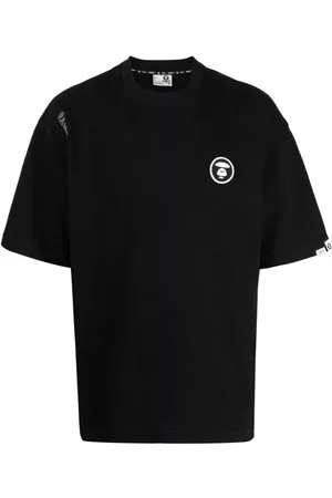A Bathing Ape Logo-appliqué cotton T-shirt