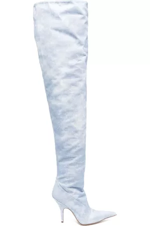 Gia Borghini Women Boots - Gia 33 100mm denim boots