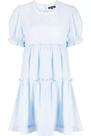 tout a coup Tiered short-sleeved flared dress