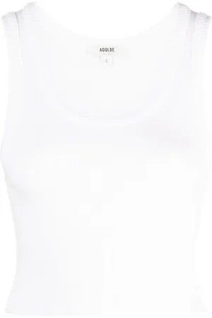 AGOLDE Scoop-neck ribbed tank top
