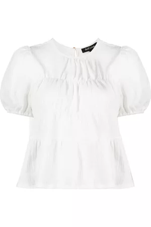 tout a coup Short-sleeved ruched blouse