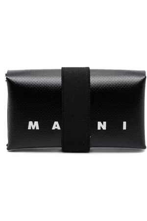 Marni Men Wallets - Logo-print tri-fold wallet