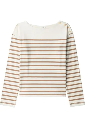 RAG&BONE Bardot striped long-sleeve top