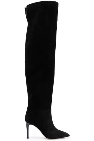PARIS TEXAS Women Boots - Stiletto 100mm thigh-length suede boots