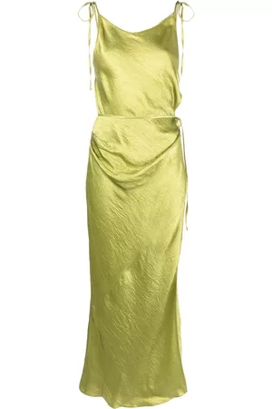 Acne Studios Women Party Dresses - Wrap crinkled satin maxi dress