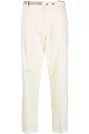 Fabiana Filippi Rhinestone-embellished high-waist trousers