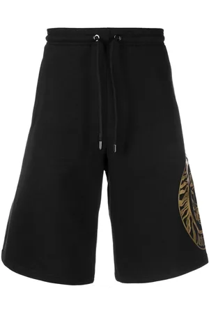 Roberto Cavalli Men Sports Shorts - Logo-print cotton track shorts
