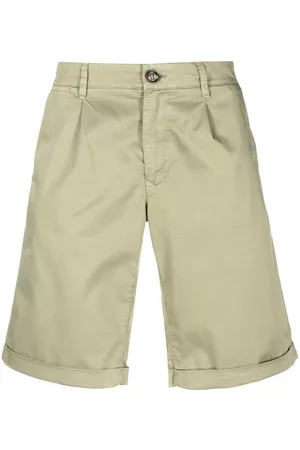 MOORER Straight-leg cotton shorts