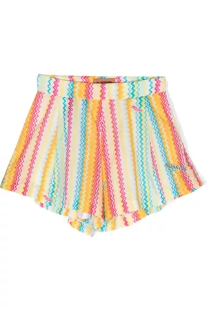 Missoni Girls Shorts - Chevron-print cotton shorts