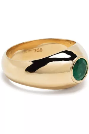 Shay Emerald signet ring