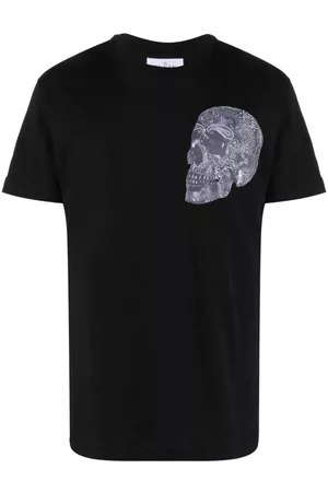 Philipp Plein Men Short Sleeve - Skull-print cotton T-shirt