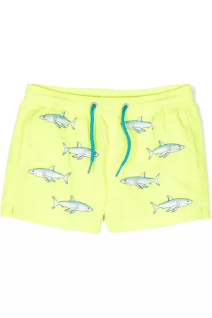 MC2 SAINT BARTH Boys Swim Shorts - Logo-patch swim shorts