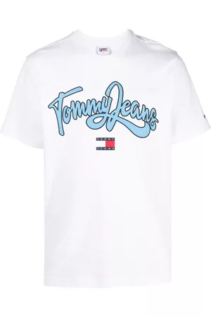 Tommy Hilfiger Men Short Sleeve - Logo-print cotton T-shirt