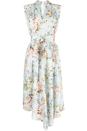 ADAM LIPPES Women Printed Dresses - Floral-print sleeveless dress
