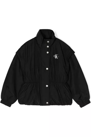 Calvin Klein Logo-print press-stud fastening jacket