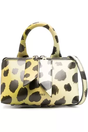 The Attico Women Shoulder Bags - Friday giraffe-print tote bag