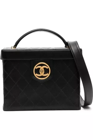 CHANEL Women Handbags - 1995 Bicolore line CC turn-lock vanity two-way handbag