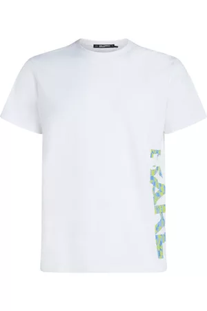 Karl Lagerfeld Men Short Sleeve - Abstract organic-cotton T-Shirt