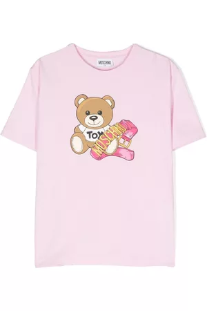 Moschino Girls Short Sleeve - Teddy Bear-print T-shirt