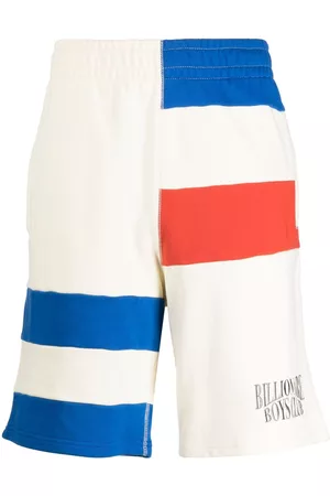 Billionaire Boys Club Men Sports Shorts - Logo-embroidery stripe-detail track shorts