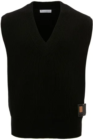 J.W.Anderson Sim Card V-neck merino vest