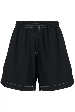 SUNNEI Contrast-stitching cotton shorts