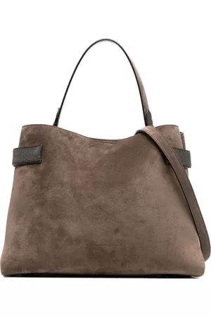 Brunello Cucinelli Women Handbags - Suede tote bag